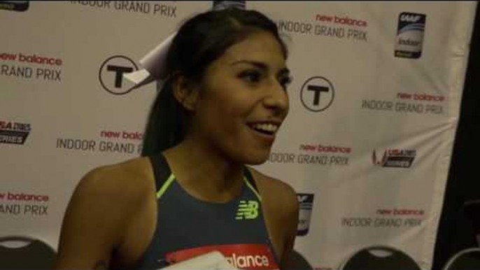 DMR world record breaker Brenda Martinez has not done much track work yet