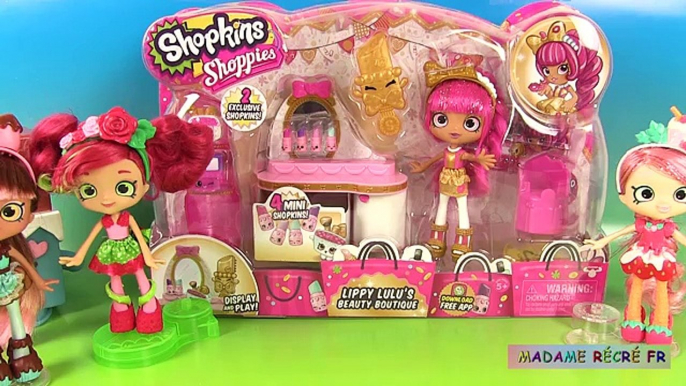 Shopkins Jouets Boutique de Beauté de Lippy Lulu et Poupée Shoppies