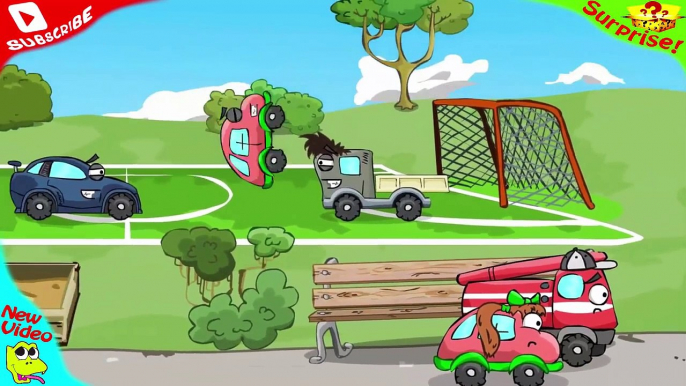 AMAZING! Little Sister & Brother Rescue Cars WHEELY and Phş from HOOLigans #31 Cars Cartoons