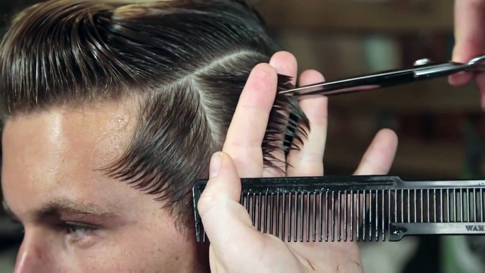 The classic Pompadour Haircut. How to cut & style