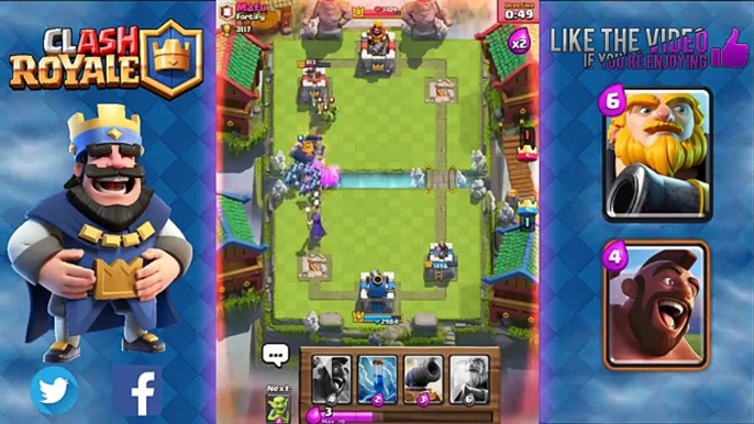 Clash Royale - Best Royal Giant Deck and Strategy with Hog Rider Combo for Arena 7 & Arena 8