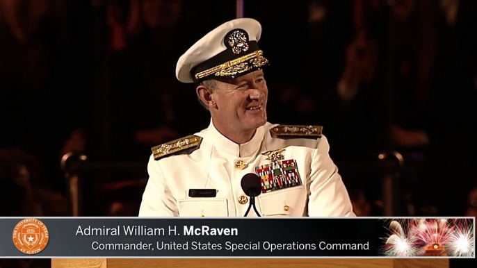 Navy Seal commander gives some of the best advice to Grads at commencement