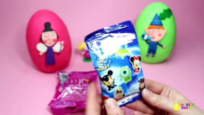 Ben and Hollys Little Kingdom Play Doh Surprise Eggs Princess Holly, Ben Elf, Nanny Plum Toys