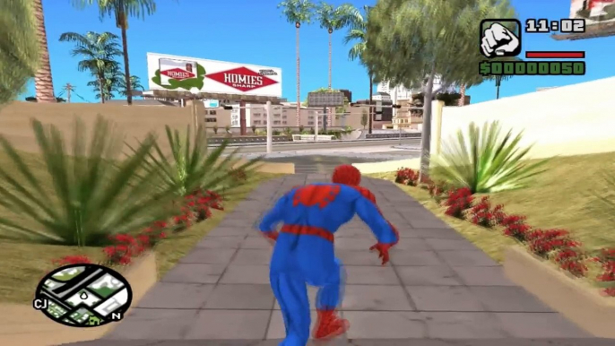 GTA SA | Spiderman vs Venom, pelea absurda | mods - LenGallade