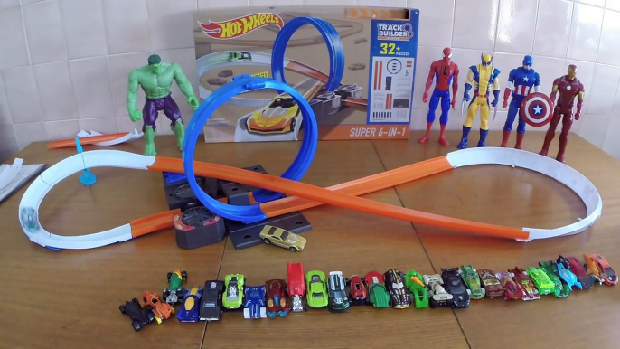 Hot Wheels Pista Número 8 com Loop Super 6 in 1 com Carrinhos