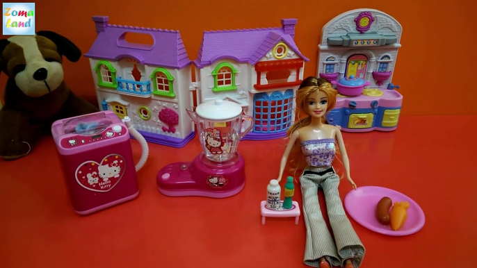 العاب اطفال | العاب بنات | لعبة العروسة باربي فى المنزل Baby Games | Girls games | Barbie house