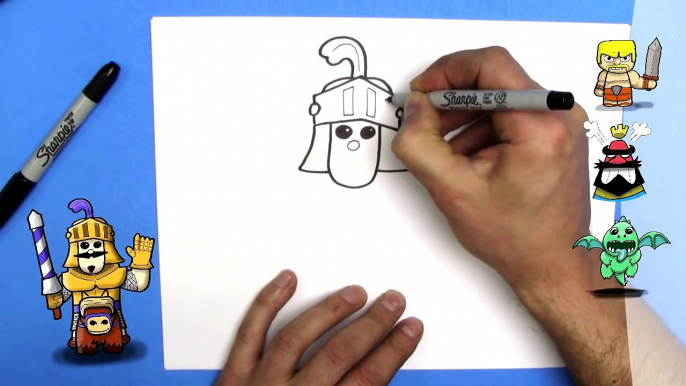 How To Draw a Prince from Clash Royale - EASY Chibi - Step By Step