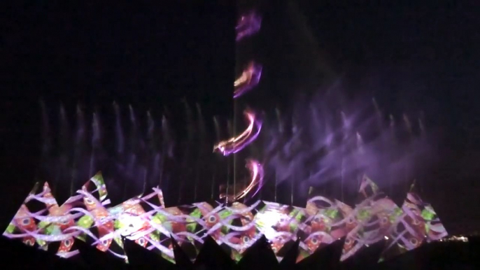 Singapore Sentosa wings of time show -HD