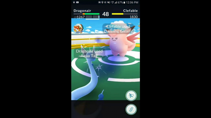 Pokémon GO Gym Battles 3 Gyms Dratini Dragonair Dragonite Clefable Lapras & more