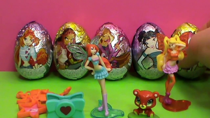 Winx Club surprise unboxing surprise eggs toys Huevos sorpresa juguetes आश्चर्य अंडे खिलौने