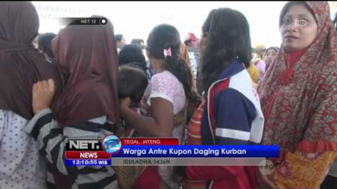 Ribuan Warga Tegal Antri Kupon Pembagian Daging - NET12