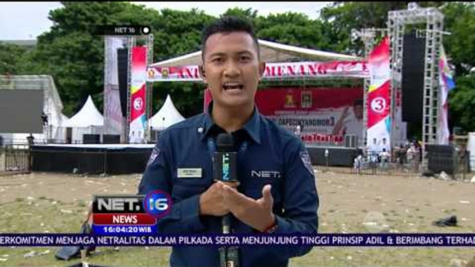 Live Report Kampanye Akbar Gubernur dan Wakil Gubernur Nomor Urut Tiga - NET16