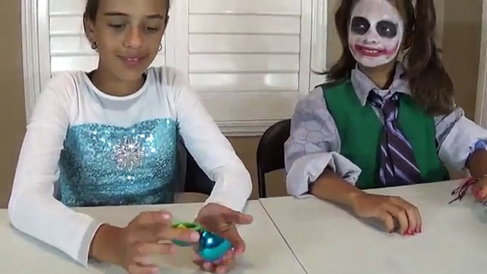 JOKER GIRL GUMMY JOKER TONGUE & GIANT CHUPPA CHUPS VS FROZEN ELSA In Real Life TOYS TO SEE