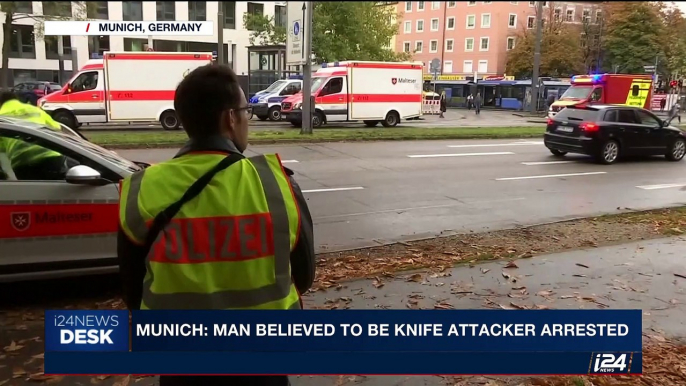 i24NEWS DESK | Munich: man believed to be knife attacker arrested | Saturday, October 21st 2017