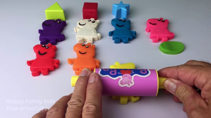 Learn Colours and Shapes With Play Dough Peppa Pig Fun and Creative for Kids and Children