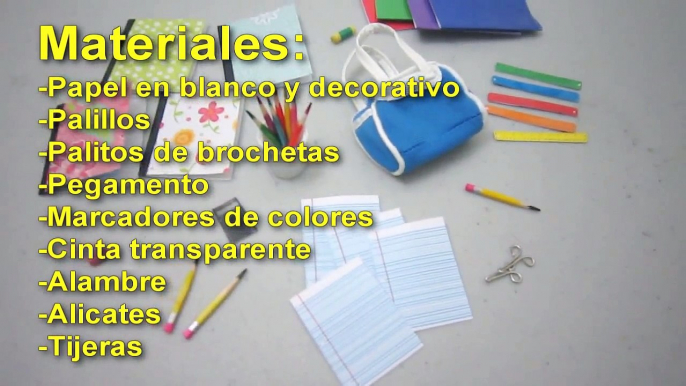 Manualidades para muñecas: útiles escolares en miniatura para muñecas - 10 manualidades