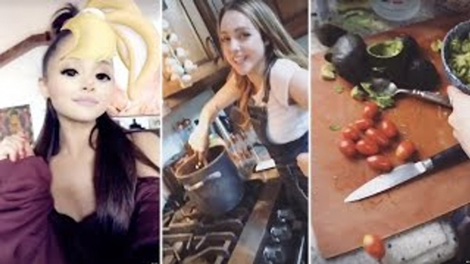 Ariana Grande Cooking With Liz Gillies & Matt Bennett | FULL VIDEO