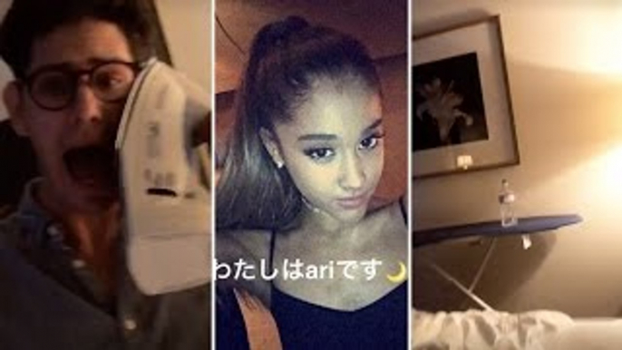 Ariana Grande | Snapchat Videos | April 28th 2017 | ft Liz Gillies & Matt Bennett