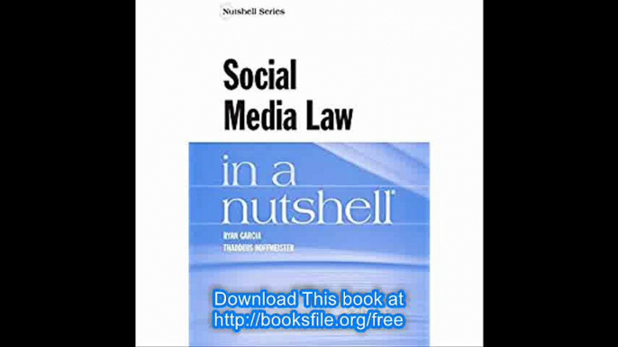 Social Media Law in a Nutshell (Nutshells)