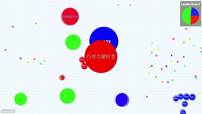 【巧克力】『agar.io：藍綠紅大戰』EP.1 － 紅軍的逆襲！