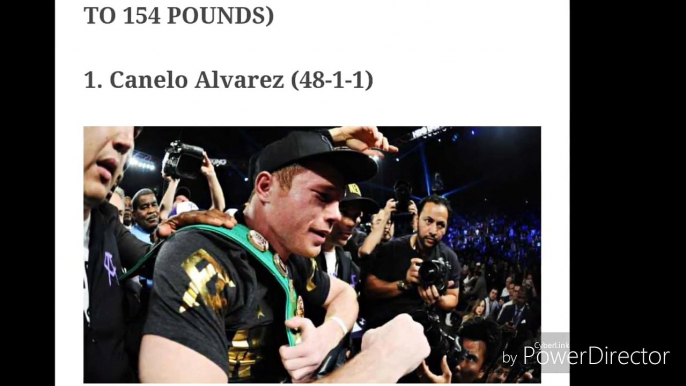 CANELO ALVAREZ IS RANK NUMBER 1 AT JUNIOR MIDDLEWEIGHT DIVISION (UP TO 154 POUNDS) HOW IS THAT