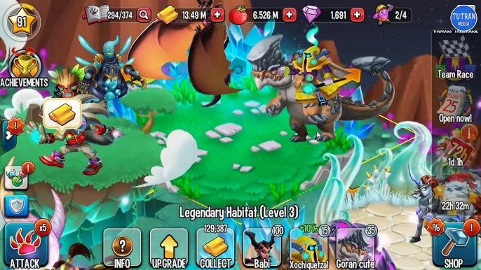 Monster Legends: Goran level 1 to 100 - Combat PVP