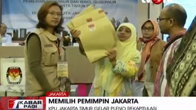 KPU Jakarta Timur Gelar Rapat Pleno Rekapitulasi Pilkada DKI