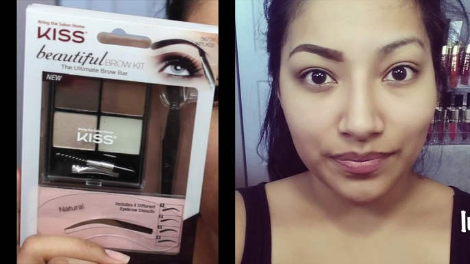 FIRST IMPRESSIONS NEW Kiss Beautiful Brow Kit FULL EYEBROW TUTORIAL - Alexisjayda