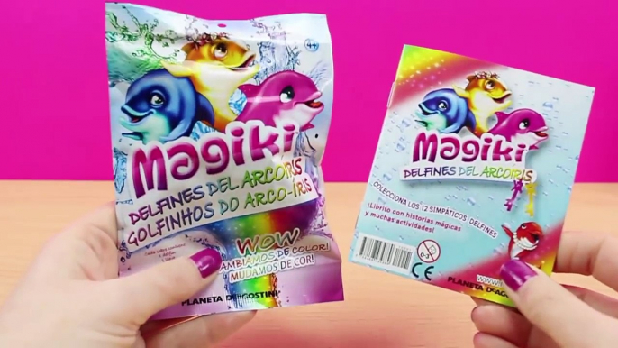 Delfines del Arcoiris - Magiki | Sobre Sorpresa de Magiki Delfines que cambian de color con el agua