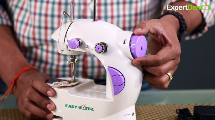 How to use Portable Mini Sewing Machine in Hindi HD