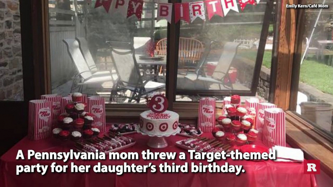 Mom throws her 3-year-old a Target themed Birthday party | Rare News
