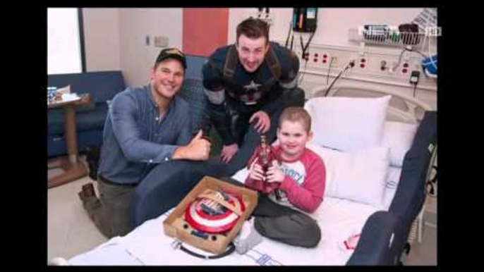 Chris Evans Kunjungi Rumah Sakit Anak Menggunakan Kostum Captain America