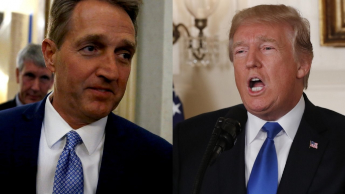 Republican Senator Jeff Flake blasts Donald Trump for his 'mercurial behaviour'