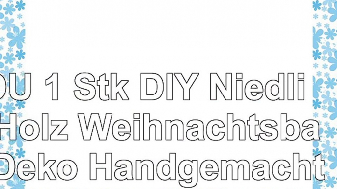 DDU 1 Stk DIY Niedlich Holz Weihnachtsbaum Deko Handgemacht Tisch Verzierung Weiß