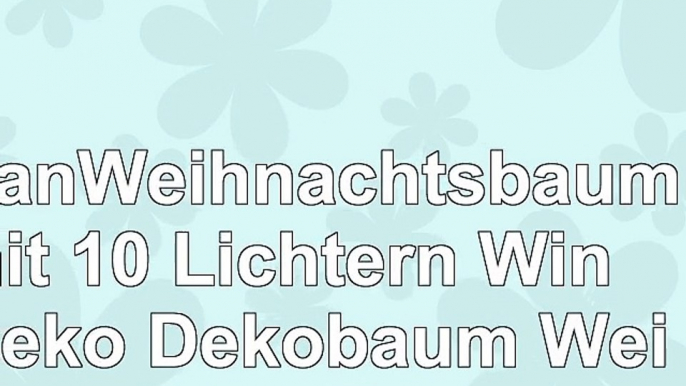 RattanWeihnachtsbaum mit 10 Lichtern Winterdeko Dekobaum Weihnachten Tanne