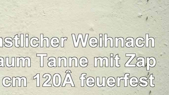 Künstlicher Weihnachtsbaum Tanne mit Zapfen cm 120 feuerfest