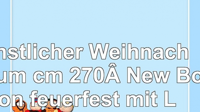 Künstlicher Weihnachtsbaum cm 270 New Boston feuerfest mit Lichterkette gratis