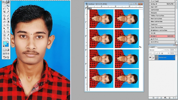 How To Create A Photoshop Passport Size Photo Background Chang Kya Kre Kaise Banaye hindi Me Jane