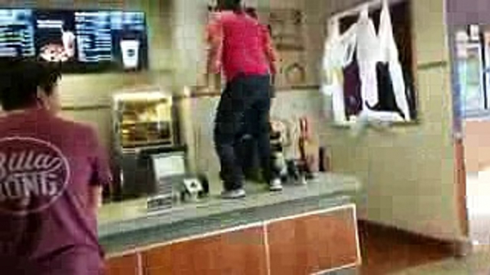 Rick And Morty Fan Jumps On Mcdonald Counter andShouting Pickle Rick''