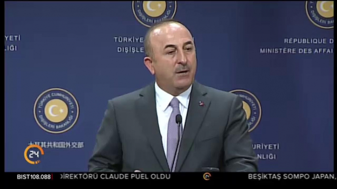 Dışişleri Bakanı Çavuşoğlu açıklama yapıyor