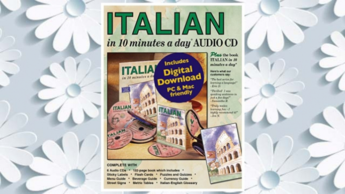 Download PDF ITALIAN in 10 minutes a day® AUDIO CD. FREE