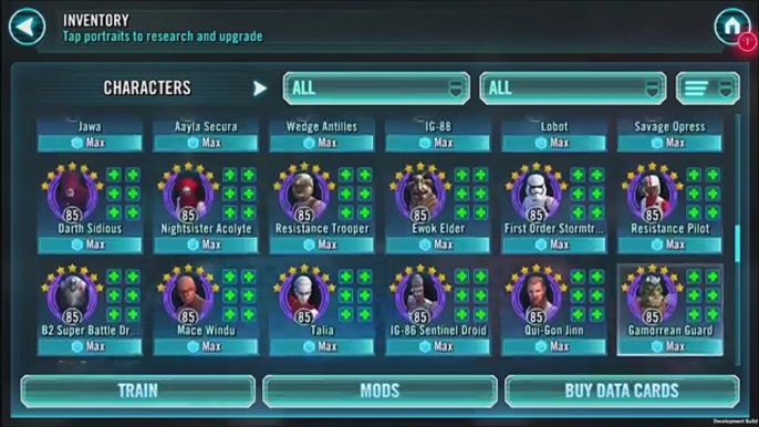 Star Wars: Galaxy Of Heroes - 7 Star Chirrut Imwe & Baze Malbus Gameplay Gear 11