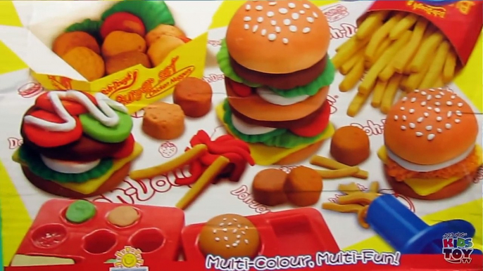 Doh-Dough Burger Set. Make Burgers French Fries  McNuggets. Like Play Doh-6JEJ6ZcOUl0