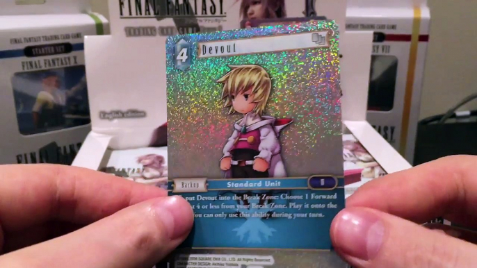 Final Fantasy Trading Card Game Opus 1 Booster Box Opening (A Holo per pack?!?!?) Part 1/4