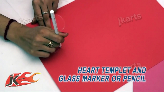 DIY How to make valentines day Greeting Card - Style 4 - JK Arts 132
