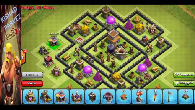 Town Hall 8 (TH8) best Farming Base 2016 - Protect your Dark Elixir (Defense Replays)