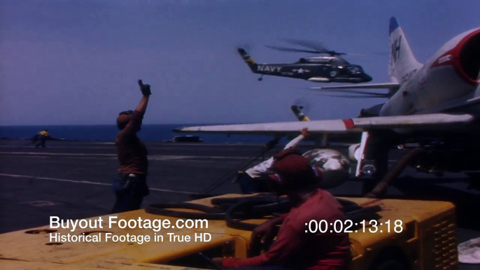 HD Historic Archival Stock Footage Vietnam War USS Kitty Hawk Coast Of Vietnam 1966