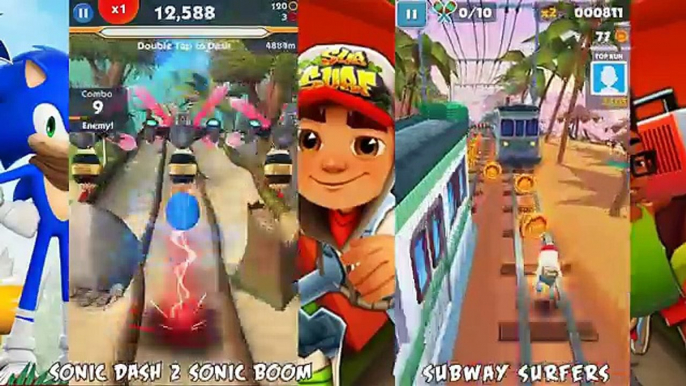 Sonic Dash 2 Sonic Boom VS Subway Surfers