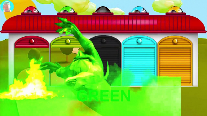 Dinosaurs cartoons for children Learn colors with Dinosaur T-rex and Jurassic Mega gummy bear Crying