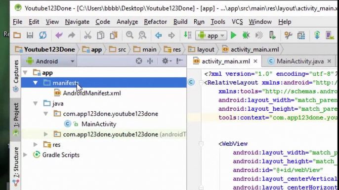 WebView with Android Studio Part 1